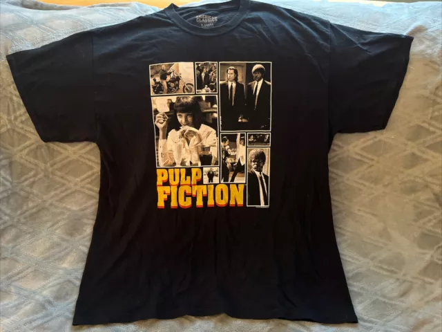 Pulp Fiction 90's T-Shirt Mens XL Extra Large Black Short Sleeve