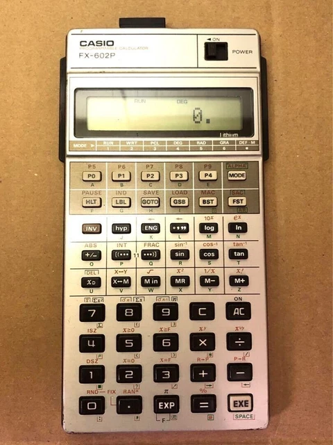 CASIO FX-602P 1980s Vintage Scientific Calculator Made in Japan Working Good