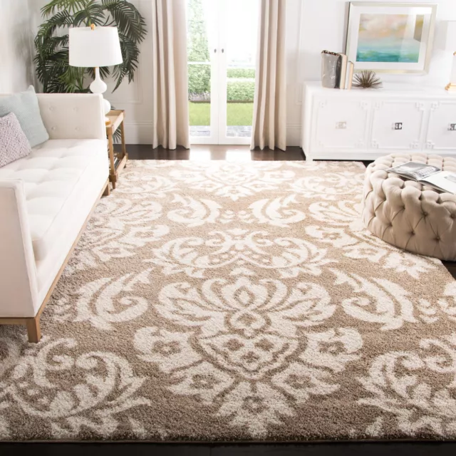 SAFAVIEH Florida Shag SG460-1311 Beige / Cream Rug