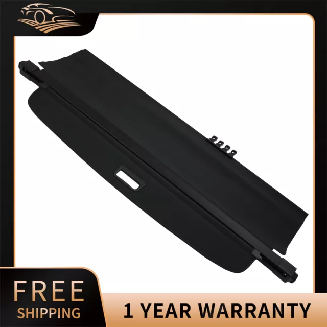 Black Rear Parcel Shelf Boot Load Cover For Nissan X-Trail Mk2 T31 (2008-2013)