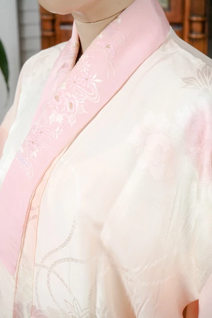 Dear Vanilla Japanese Juban Undergown Women's Kimono Genuine Vintage Mint 4