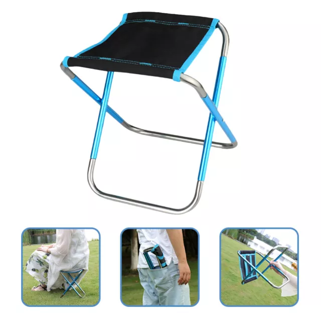 Taburete plegable de aleación de aluminio silla plegable de camping pesca compacta