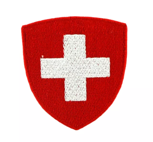 AUFNÄHER Patch FLAGGEN flagge Schweiz Suisse Switzerland Fahne Aufbügler  WAPPEN