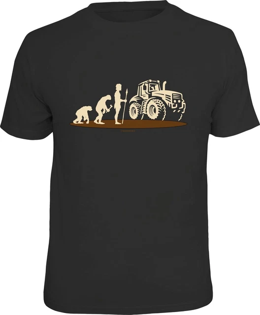 Divertente T-Shirt - Evolution Costruttore Trattore - Uomo Regalo Shirts 4
