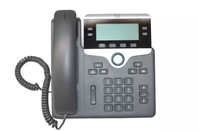 Cisco IP Phone 7841 VoIP-Telefon - Dunkelgrau - Folie noch auf dem Display!