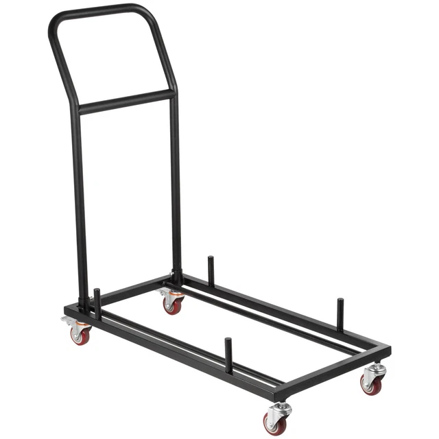 VEVOR Folding Chair Dolly for Folding Chairs 2 Swivel Casters with Brakes& 2..