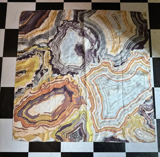 OBÜS abstract 100% Silk Scarf