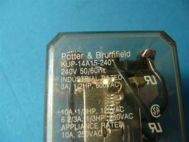 Potter & Brumfield KUP-14A15-240 KUP14A15240 Relay 240V 50/60Hz
