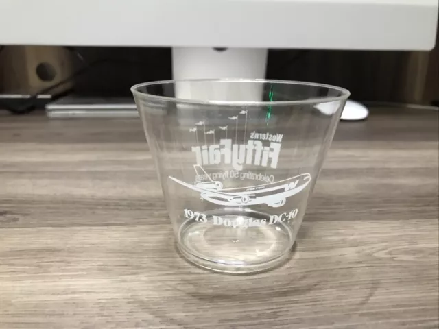 Western Airlines Plastic Drink Cup