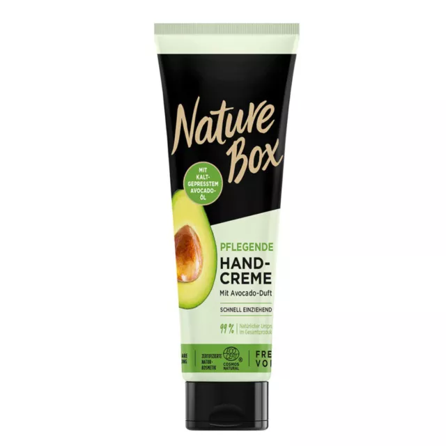 Nature Caja Cuidado Crema de Manos Con Aguacate Fragancia Cosmética Natural