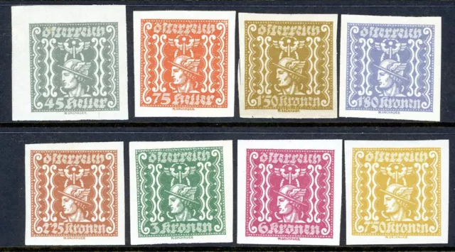 Stamps Austria, Scott # P48-P55 Mint VLH, complete set
