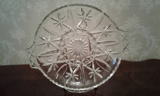 Vintage Anchor Hocking Cross And Olive 5 Part Divided Relish Dish
