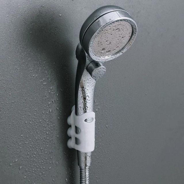 Adjustable Hooks Silicone Movable Shower Head Holder Bathroom Suction Cup Bracke