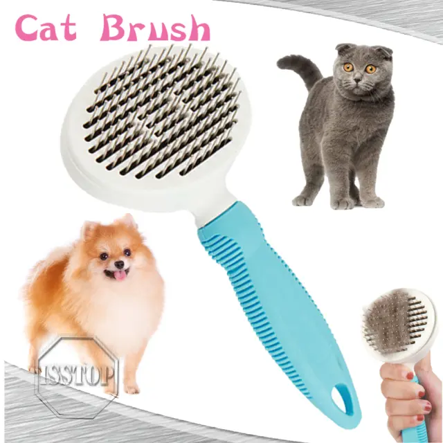 Pet Dog Cat Brush Self Cleaning Slicker Brushes for Shedding & Grooming Removes