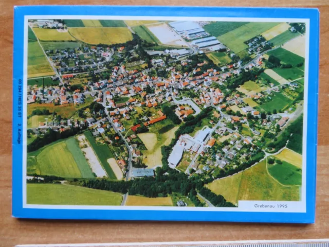 Alter Faltplan Gemeindeplan Grebenau Vogelsberg Karte 1995 Verwaltungs-Verlag 2
