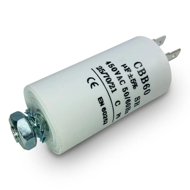 CBB60 Motorlaufkondensator 2,5 µF – 25x50 Mm, Kupferfilm, Für Wasserpumpen, Kompressoren, Hochdruckreiniger Und HVAC-Anlagen