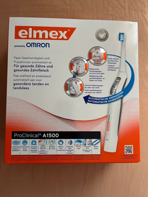 ELMEX ProClinical A1500 elektrische Schall-Zahnbürste (Colgate, Omron) OVP/neu