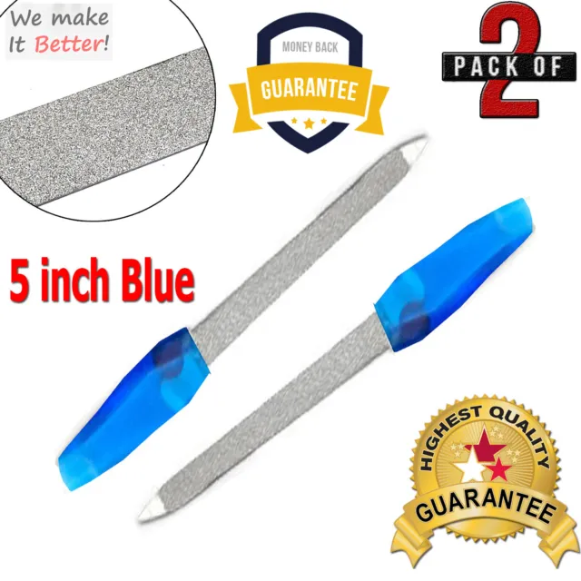 Diamond Deb File 5 " Blue 2 Pcs Nail File Manicure Pedicure Podiatry Instruments