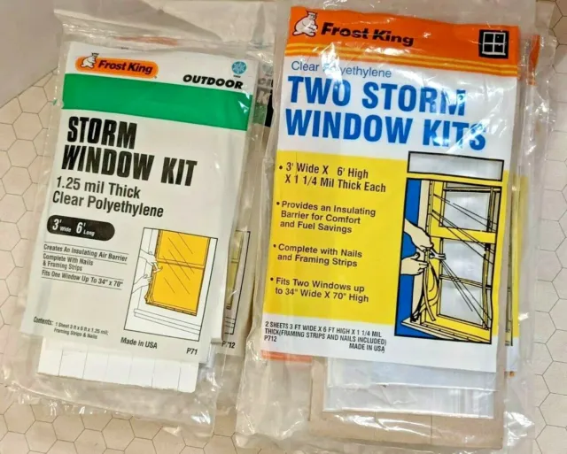 Kits de ventanas de tormenta de polietileno transparente Frost King - compra a granel y ahorra