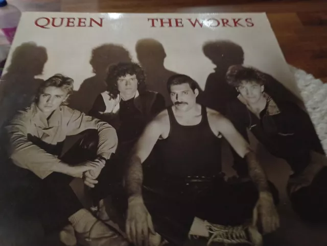 Queen The Works LP Album Vinyl Record 1984 Nice Condition.