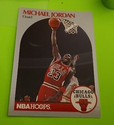 1990-91 MICHAEL JORDAN NBA Hoops Basketball Card Chicago Bulls #65 MINT HOF GOAT