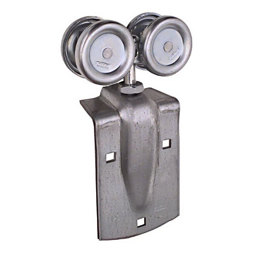 Pair Zinc Plated Rigid Box Rail Hanger w/ Single Door Strap (225 lb. Capacity)