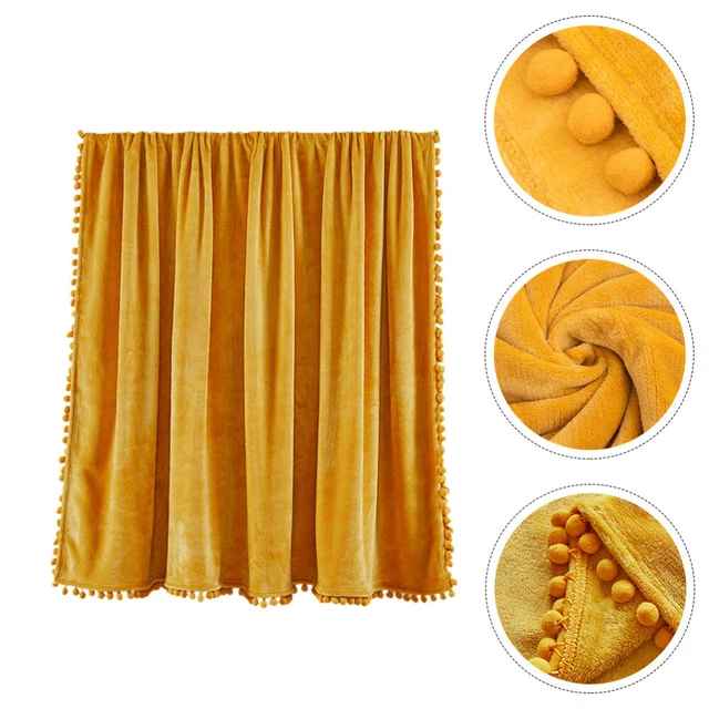 Coperta Calmante Coperta Di Pompon Coperte Estive Coperte A Maglia Estate