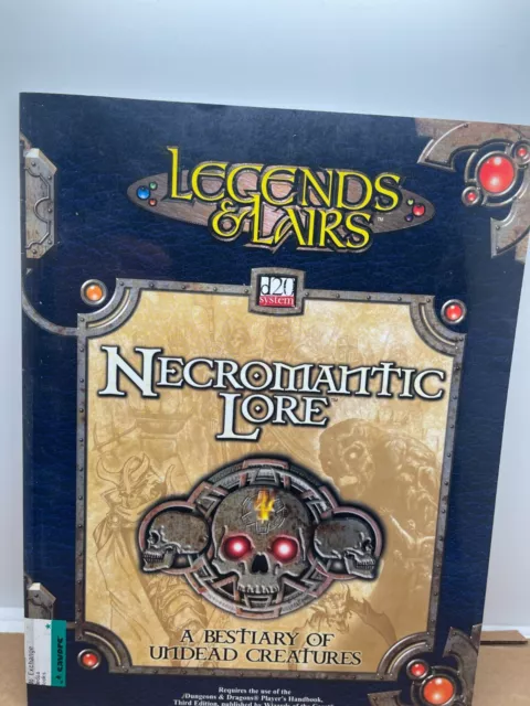 NECROMANTIC LORE (LEGENDS & LAIRS, D20 SYSTEM) By Fantasy Flight Games