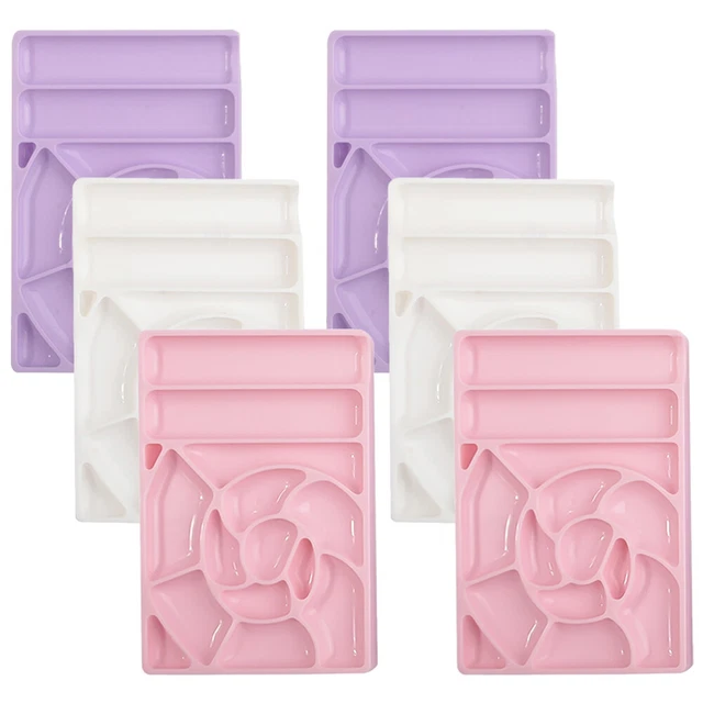 6 pz manicure lastre smalto per unghie - gel - piastra miscelante smalto lucidatura arte unghie