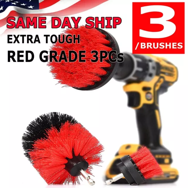 Drill Brush Set Power Scrubber Drill Attachments For Carpet Tile Grout Cleaning