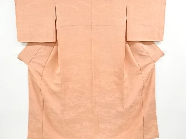 6821205: Japanese Kimono / Vintage Unused Iromuji Kimono / Woven Scenery Of Hous