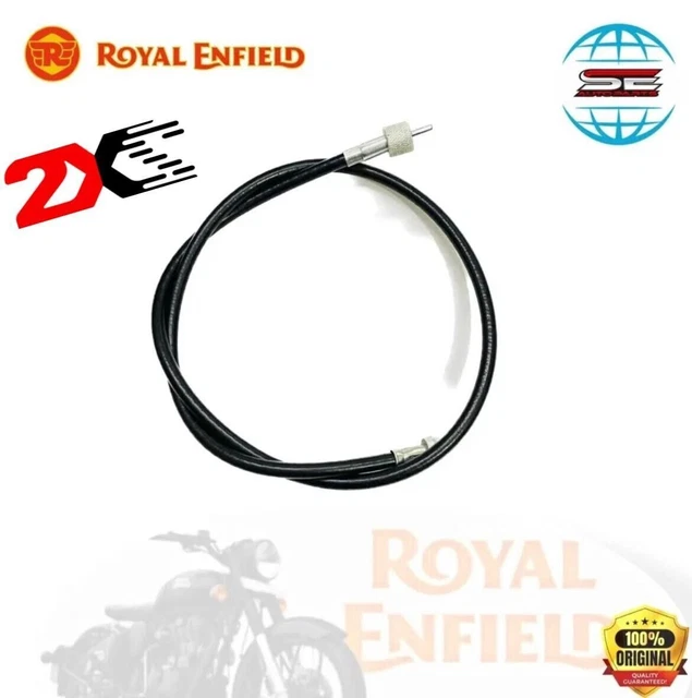 POUR ROYAL ENFIELD Classic 350/500 CÂBLE SPEEDO COMPLET [590826/C] NOIR