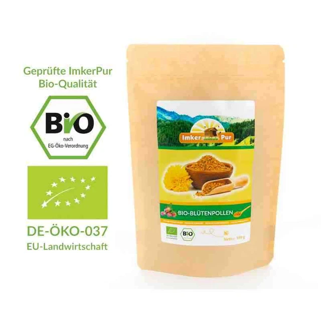 BIO Blütenpollen/Bienenpollen, 1 kg, in Premium-Imkerqualität, von ImkerPur