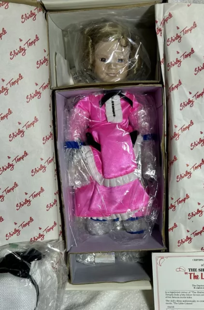 Shirley Temple "Little Colonel” The Danbury Mint 14" Doll NIB With COA
