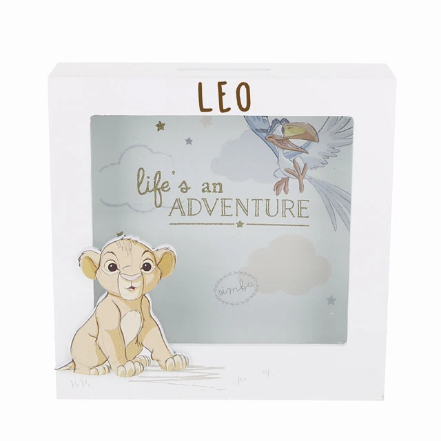 PERSONALISED ENGRAVED DISNEY Simba Money Box Lion King Disney Bank