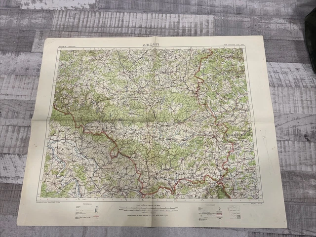 CARTE CANEVAS DE tir Arlon Belgique tranchées ww1 Ww2 170 Régiment D ...