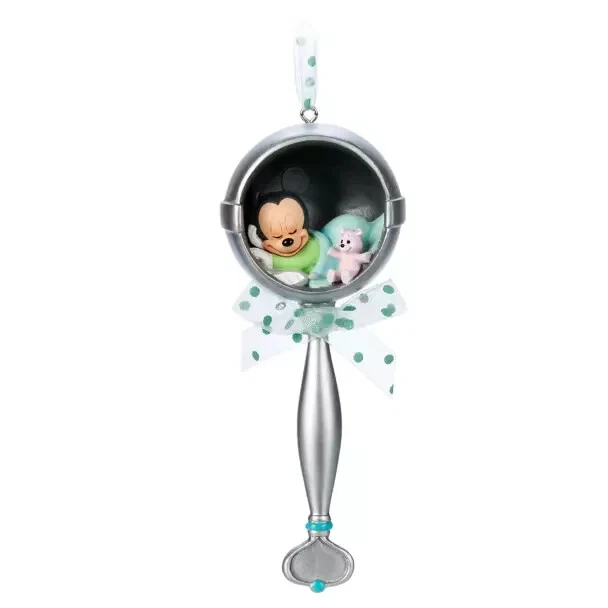 NEW Disney Mickey Mouse Baby 1st Christmas Rattle Sketchbook Ornament  Rattle👶