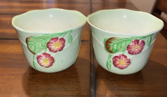 Vintage (2)Carlton Ware Embossed Floral  Open Sugar Bowls Australian Design