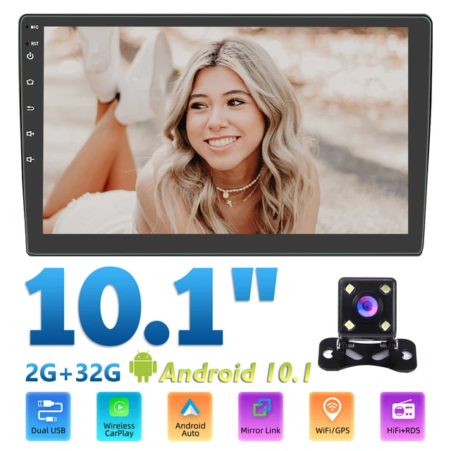 Android 10 Double Din 10.1" Car Stereo Apple CarPlay Auto Radio GPS Navi WiFi FM
