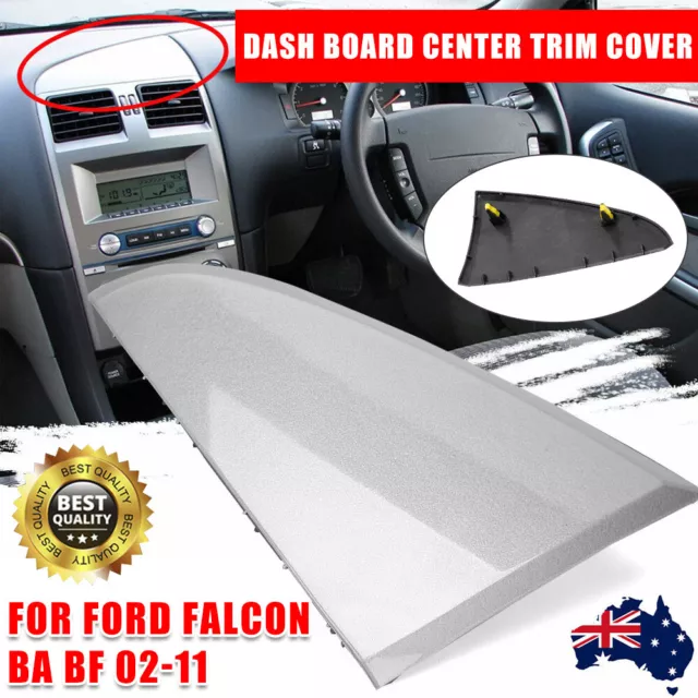 Dashboard Cover Dash Centre Trim Graphite Triangle For Ford Falcon BA BF 02-11