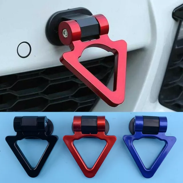 1pcs Triangle Track Tow Hook Racing Style Screw On Towing Decoration Universal Z