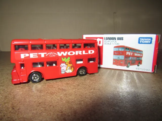 718Q 1977'S Tomica No 95 Vietnam Bus London Since 1985 Pet World 1:130 + Boite