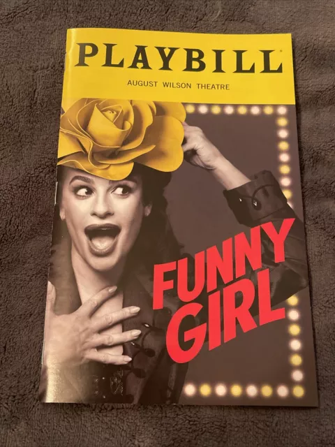 FUNNY GIRL Jan 2023 Broadway Musical Playbill! LEA MICHELE Photo Cover! RAMIN