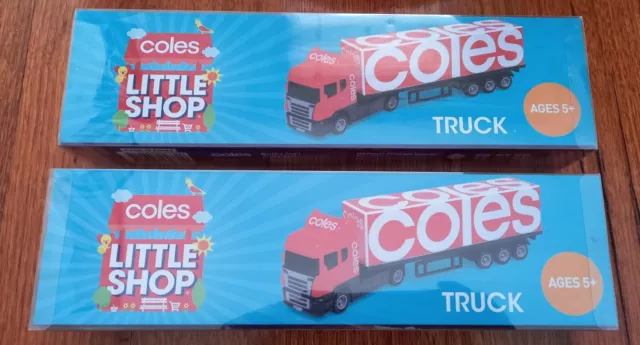 Coles Little Shop Mini Collectables X 2 ~!~  Brand New Delivery Truck Bnip 2