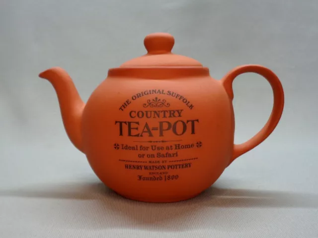 The Original Suffolk Terracotta Country Tea Pot with Padded Cozy - England