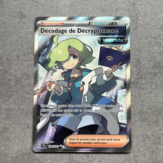 Carte Pokemon Décodage De Décryptomane Full Art 198 /162 EV Forces Temporelles