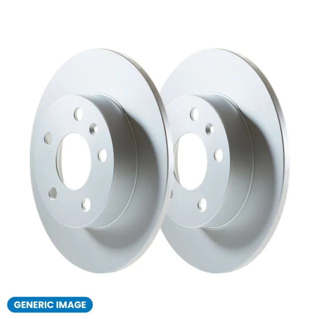 Pair of Solid Rear 280mm Brake Discs for Vauxhall Vivaro 2001-2014