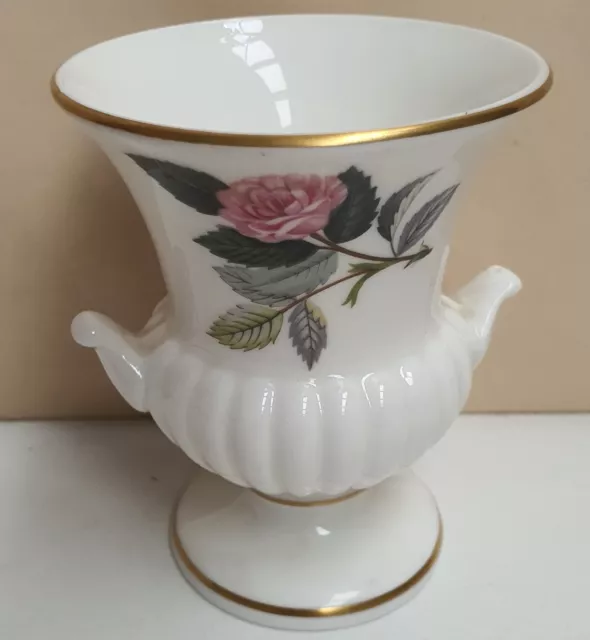 Wedgwood Hathaway Rose Fine Bone China Urn Shape Vase c1962-87 Made in England