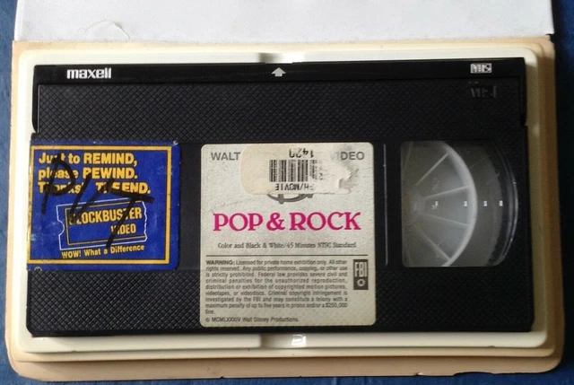 WALT DISNEY - VHS Video Tape - Pop & Rock (1984) - pre-owned $13.99 ...