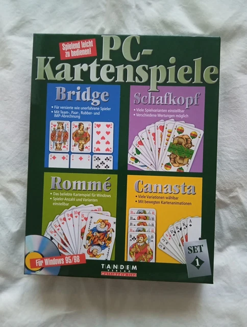 Senioren Rommé, Canasta, Bridge Französisches Bild - Spielebox